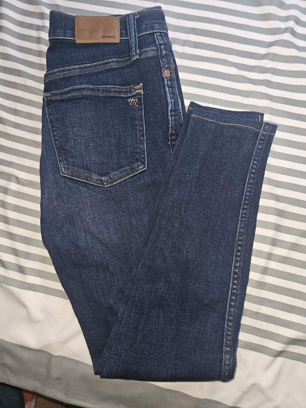 Madewell Dark Indigo 10" High Rise Skinny Jeans